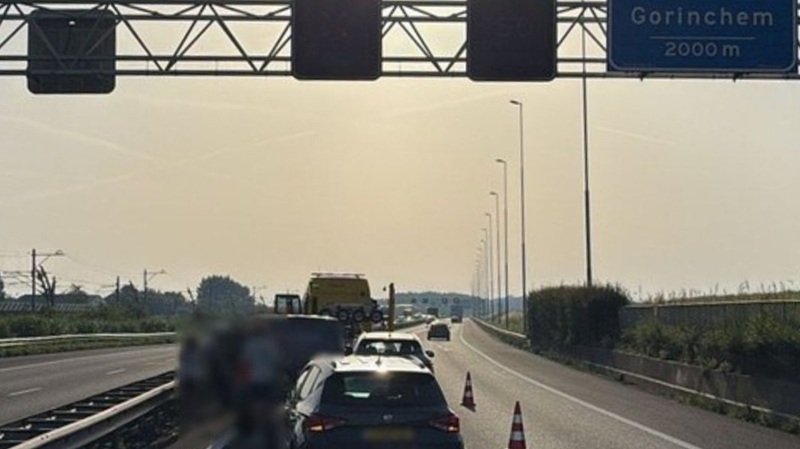 Aanrijding op A15